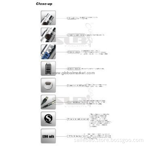 SLB patent product voltage battery ego v v2 1200mah